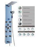 Blue Ocean 52 Stainless Steel SPV878392H Shower Panel with Rainfall Shower Head 8 Adjustable Nozzles and Spout