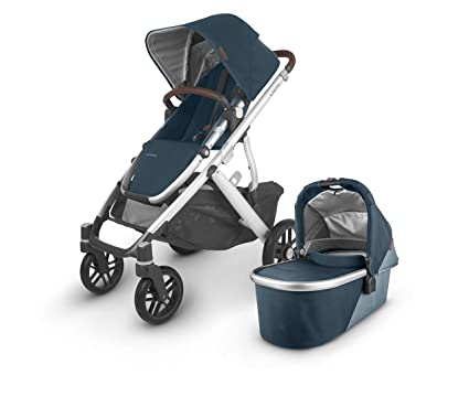 VISTA V2 Stroller - FINN (deep sea/silver/chestnut leather)