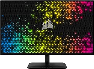 Corsair XENEON 32QHD240 Écran Gaming - 32 Pouces, IPS QHD (2560×1440) Technologie AMD FreeSync™, Taux de Rafraîchissement de 240 Hz, 1ms, DisplayHDR600, HDMI 2.0, DisplayPort 1.4, USB-C 3.1 - Noir