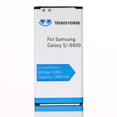 Trends Power Samsung Galaxy S5 i9600 Battery OEM Li-ion Battery 2800mah Samsung Standard Battery without NFC for Samsung Galaxy S5 (WhiteS5)