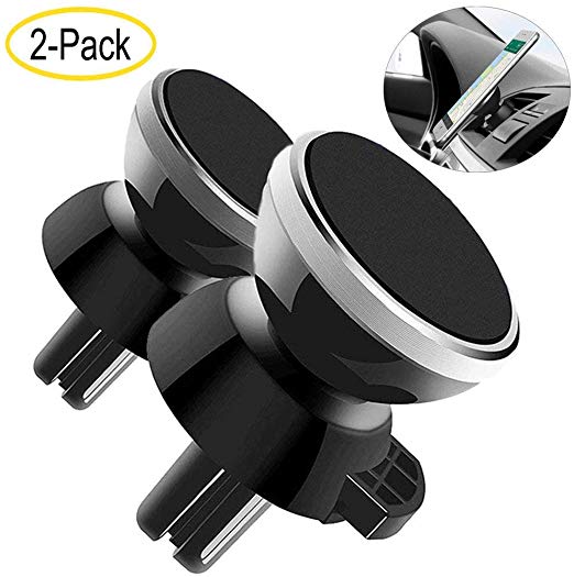 Viedouce 2 Packs Magnetic Mobile Phone Holder with Car Air Vent and 360° Rotating Magnetic Stand for iPhone X 8plus 7plus Samsung Galaxy S9 (Style-7)