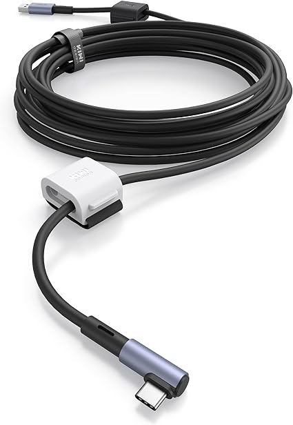 KIWI design 10FT/3M Link Cable Compatible with Quest 3/2/1/Pro, and Pico 4, USB3.0 Link Cable with Cable Clip