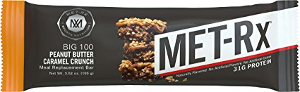 MET-Rx® Big 100 Colossal Peanut Butter Caramel Crunch, 100 gram, 9 count ( Packaging May Vary )