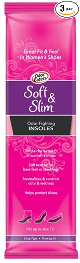 Odor Eaters Insoles Soft & Slim Womens (3 Pack)