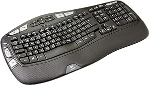 Logitech K350 Keyboard - Wireless Connectivity - RF - Black - USB Interface