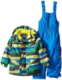 Rugged Bear Boys Snowsuit with Striped Coat
