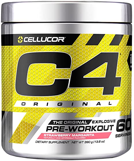 Cellucor C4 Original Pre Workout Powder Strawberry Margarita | Sugar Free Preworkout Energy Supplement for Men & Women | 150mg Caffeine   Beta Alanine   Creatine | 60 Servings