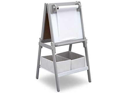 Delta Children MySize Double-Sided Storage Easel, Grey