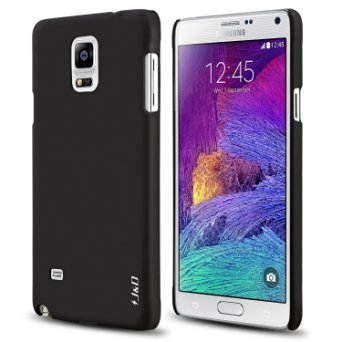J&D Ultra Slim Matte Protective Case for Samsung Galaxy Note 4, Black