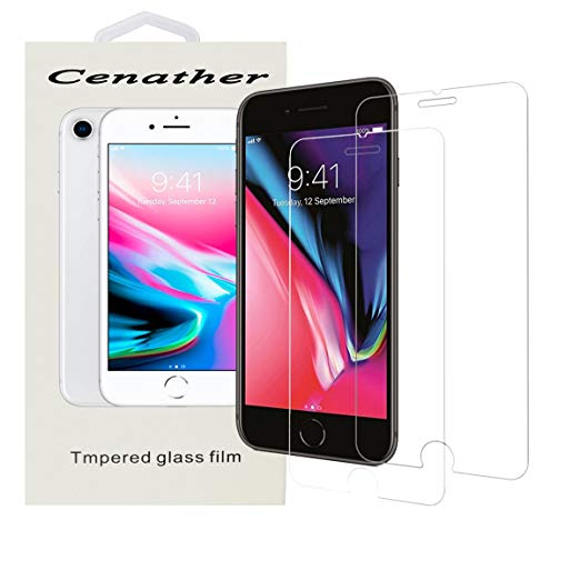 iPhone 8 Plus, 7 Plus, 6 Plus Screen Protector, [2-Pack] Tempered Glass Screen Protector Apple iPhone 8 Plus, 7 Plus, iPhone 6S Plus, 6 Plus [5.5" inch] 2017, 2016, 2015 (Clear1)