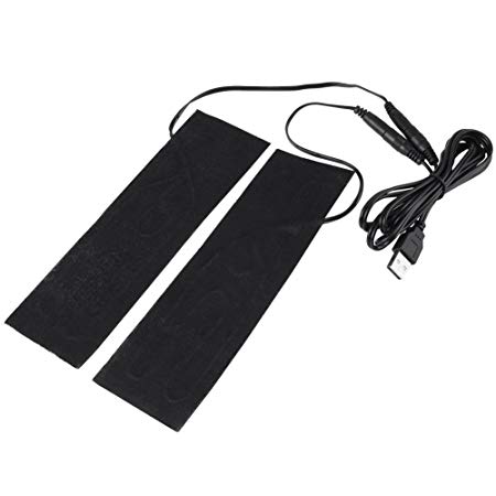 1 Pair 5V USB Electric Heating Pads Element Film Heater for Warming Feet 30-50 Degree