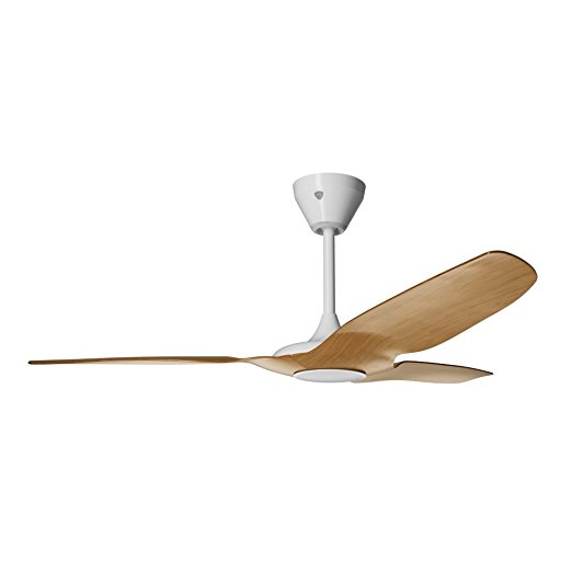 Haiku Home HK52CW L Series Indoor/Outdoor Wi-Fi Enabled Ceiling Fan with LED Light, Works with Alexa, Caramel/White