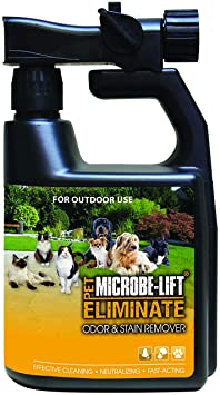 MICROBE-LIFT Pet Eliminate 5X Concentrated Pet Odor and Stain Remover for Outdoor Use 32 OZ