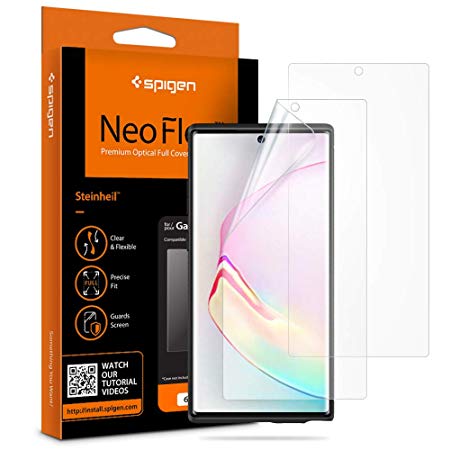 Spigen NeoFlex Screen Protector [TPU Film] Designed for Samsung Galaxy Note 10 Plus (2019) [2 Pack]