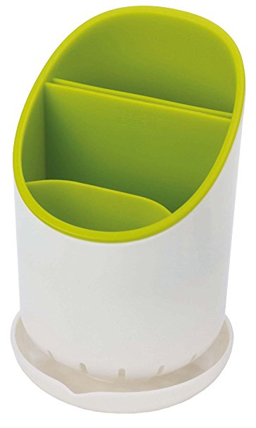 Joseph Joseph Dock Cutlery Drainer and Organizer, White/Green