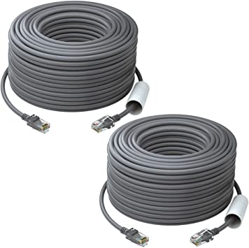 ZOSI 2pack Cat5e Ethernet Network Cable 150 Feet High Speed Network RJ45 Wire Cord for POE Security Cameras, PoE Switch, Internet Router, Laptop, Computer, IP Cameras