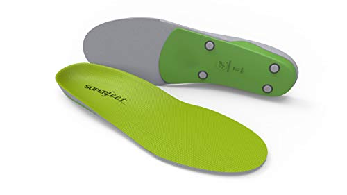 Superfeet GREEN Insoles, Professional-Grade High Arch Orthotic Insert for Maximum Support, Unisex, Green