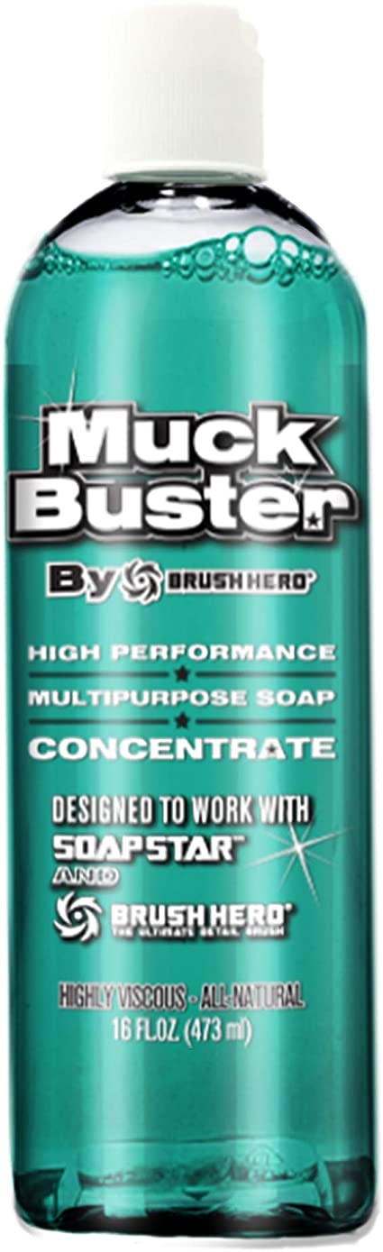 MUCK Buster High Performance Viscous, All-Natural, Biodegradable Multipurpose Soap Concentrate for Car Wash, Home and Garden 16 oz.