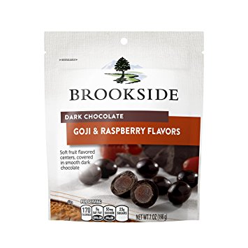 Brookside Dark Chocolate Goji and Raspberry Flavors Candy, 7 Ounce