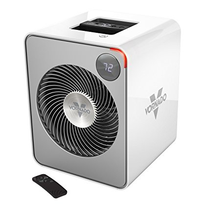 Vornado VMH500 Whole Room Metal Heater with Auto Climate, 2 Heat Settings, Adjustable Thermostat, 1-12 Hour Timer, and Remote, Ice White