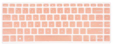 HP 14 Inch Laptop Keyboard Cover Skin for 14" HP Pavilion x360 14M-BA 14M-BA011DX 14M-BA013DX 14M-BA015DX 14M-BA114DX, HP 14-BW Series 14-BW006NR 14-BW010NR 14-BW065NR, Rose Gold