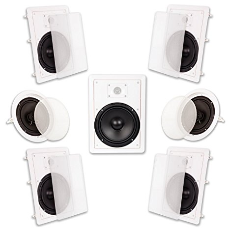Acoustic Audio HT-87 7.1 Home Theater Speaker System (White)