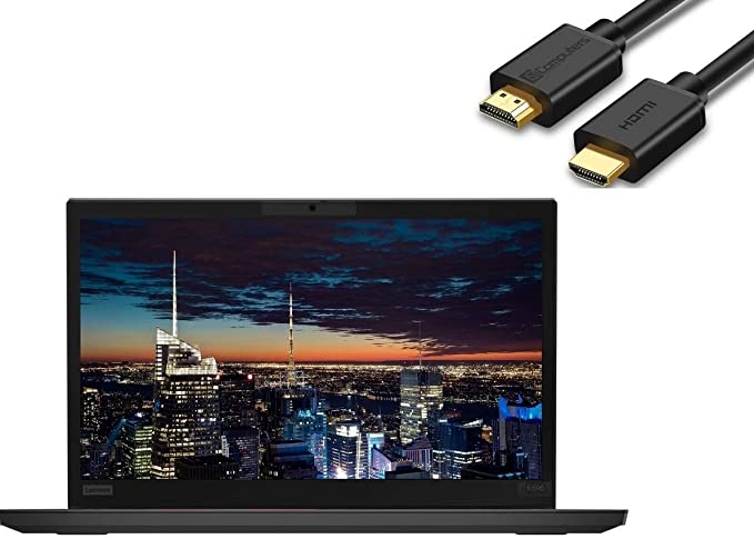 2020 Lenovo ThinkPad E595 15.6" IPS FHD Full HD (1920x1080) Business Laptop (Quad-Core AMD Ryzen 5-3500U, 16GB DDR4 RAM, 512GB PCIe SSD) Type-C, HDMI, Windows 10 Pro   IST Computers HDMI Cable