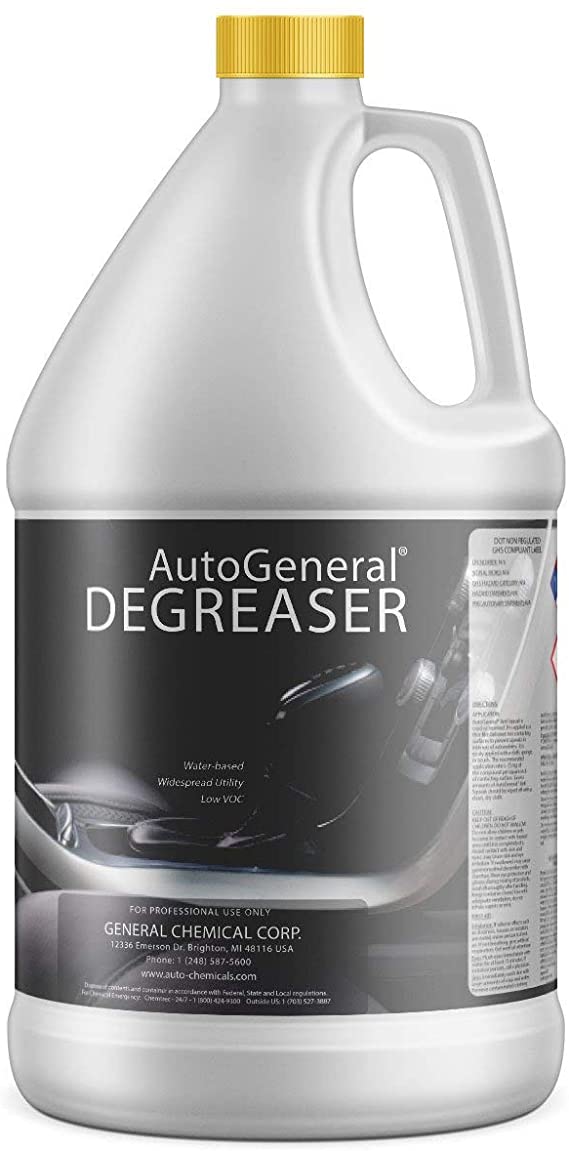 AutoGeneral Degreaser - Heavy-Duty Multipurpose Multisurface Alkaline Cleaner and Oil Remover - for Automotive Garages, Floors, Concrete, and More - Commercial-Grade - Industrial Strength - 1 Gallon