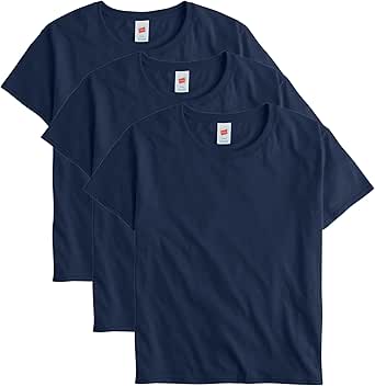 Hanes Women's Essentials Oversized T-Shirt Pack, Cotton Tee For Women, Relaxed Fit, 3-Pack