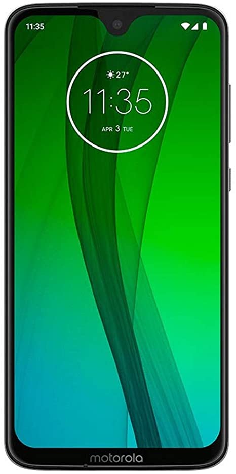 Motorola Moto G7 (64GB, 4GB RAM) 6.2" FHD  Max Vision, Snapdragon 632, Single SIM GSM Unlocked, Canada & Global 4G LTE International Model - XT1962-4 (Ceramic Black)