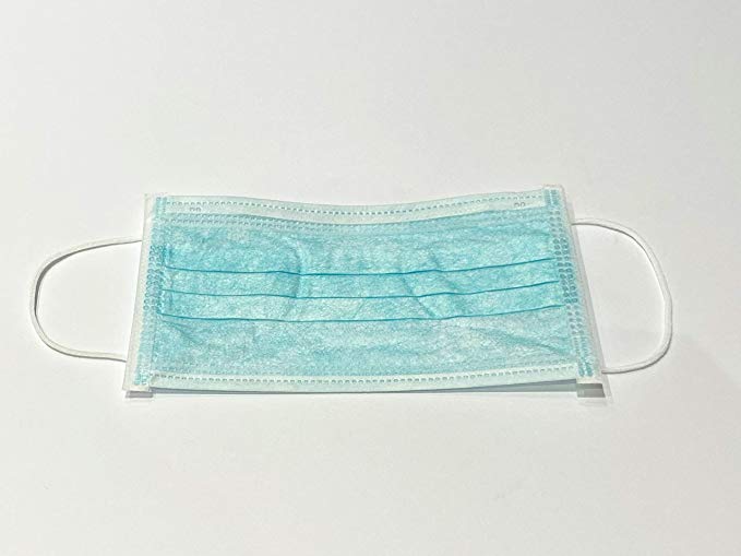 EVERBUY ® Pack of 10 - Surgical Masks - Factory SEALED BAG - Breathing Protection Face Masks UK Stock FAST Delivery - Blue or Green