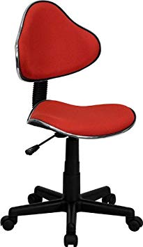 Flash Furniture Red Fabric Swivel Ergonomic Task Office Chair