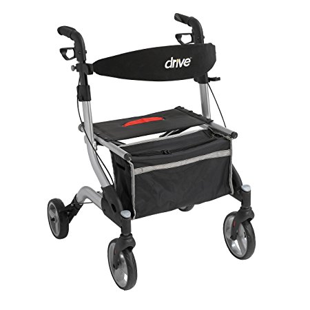 Drive Medical rtl10555sl I-Walker Euro Style Rollator, Silver