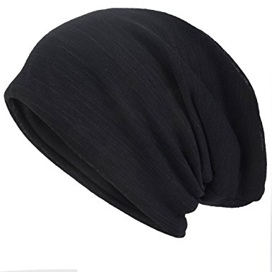 Men Slouch Hollow Beanie Thin Summer Cap Skullcap