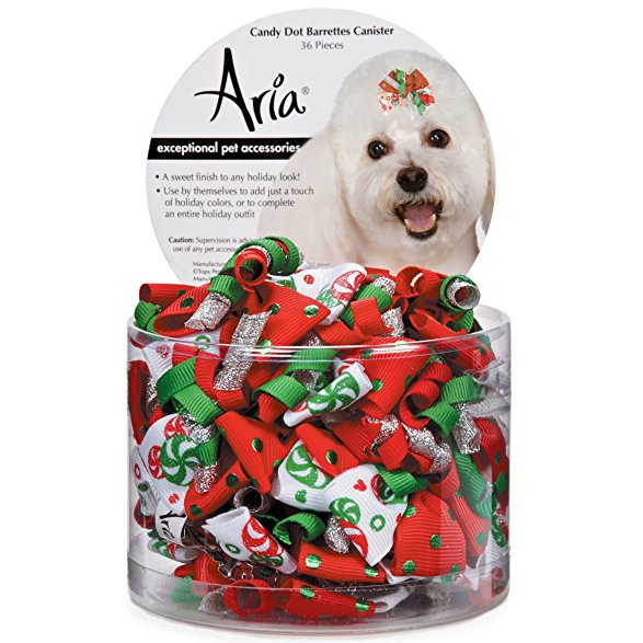 Aria Candy Dot Barrette Canister