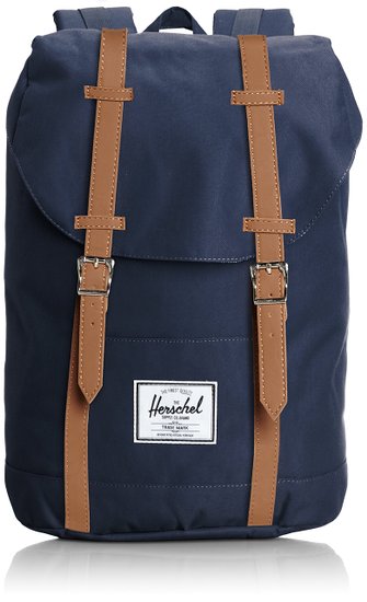 Herschel Supply Co. Retreat Backpack, Raven Crosshatch/Black Rubber/3M Insert, One Size