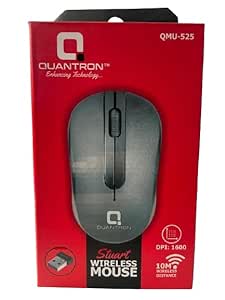 QUANTRON Stuart Wireless Mouse | 10 M Wireless Distance Range, Black