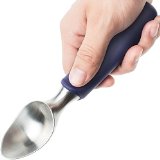 Ice Cream Scoop by SUMO - Solid Stainless Steel - Non-slip Rubber Grip - Dishwasher Safe and Lifetime Guarantee - Purple