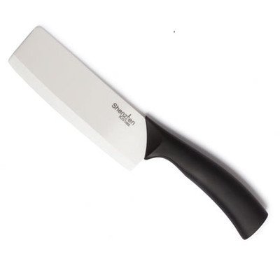Shenzhen Knives. 6" Ceramic Vegetable Cleaver (Nakiri Knife)