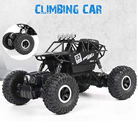 Stone scissors Remote Control Car, 1:18 Scale 2.4 Ghz 4WD High Speed Vehicle Rally Car for Kids and Adults, Black