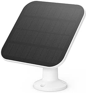 eufy Security Solar Panel, Compatible with eufyCam, Continuous Power Supply, 2W Solar Panel, IP65 Weatherproof for Outdoor Surveillance and Camera Charging