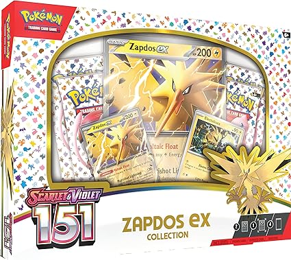 Pokemon TCG Scarlet & Violet 3.5 Pokemon 151 Zapdos Ex Box