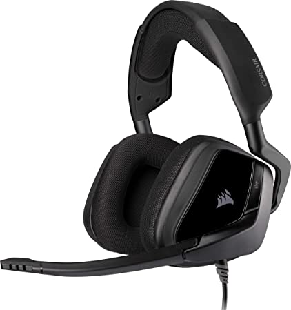 Corsair VOID ELITE Stereo Gaming Headset (Breathable Microfiber Mesh, Plush Memory Foam Earpads, High-Density Neodymium Audio, Optimised Omnidirectional Microphone, Multi-Platform Compatible) Black