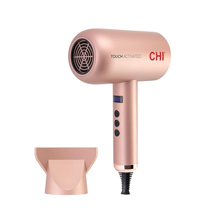 CHI Touch Activated Compact Hair Dryer with Optional Touch Sensor for Uninterrupted Styling