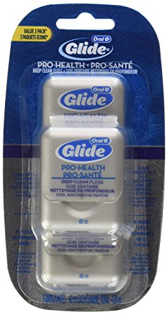 Oral-B Glide Pro-Health Deep Clean Cool Mint Floss, 3 Count