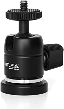 Grifiti Nootle Magnetic Foot Mini Ball Head Works with iPad Tripod Mounts, Cameras, iPhone Holders, Brackets, Stands to securely Attach to Steel or Other Magnetic Surfaces
