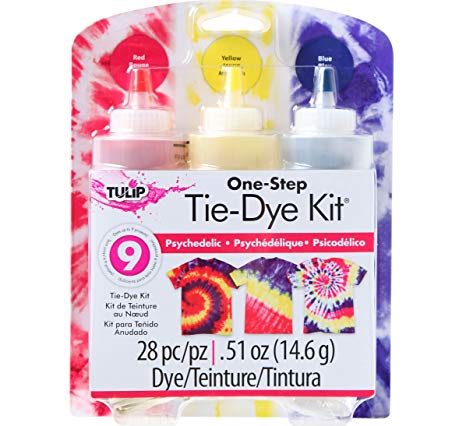 Tulip 31672 One Step 3-Color Tie Dye Kits, Psychedelic