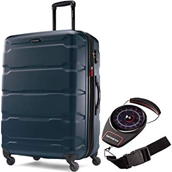 Samsonite Omni Hardside Luggage 28" Spinner Teal (68310-2824) with Samsonite Portable Luggage Scale Red/Black