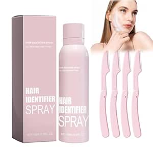 Face Hair Identifier Spray, Hair Identifier Spray for Face Shaving, Facial Hair Identifier Spray for Dermaplaning, Skin Dermaplaning Spray for Face