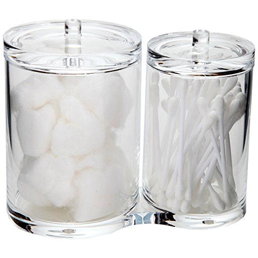 Acrylic Cotton Ball and Swab Holder by Arad
